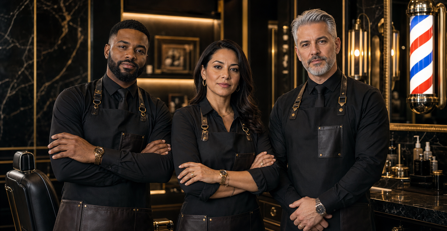 Equipe da Gold Room Barber